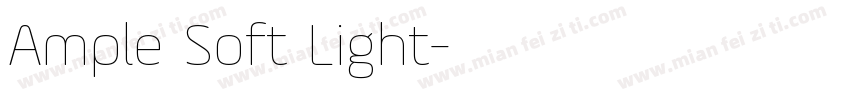 Ample Soft Light字体转换
